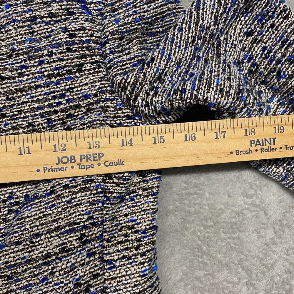 J Crew Jacket Womens 00 Petite Blue Tweed Blazer Office Lined - Picture 5 of 9